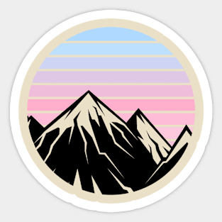 mountain with a view Sticker